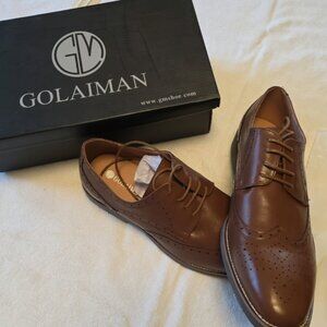 Golaiman Derby shoes, size 13, color brown.